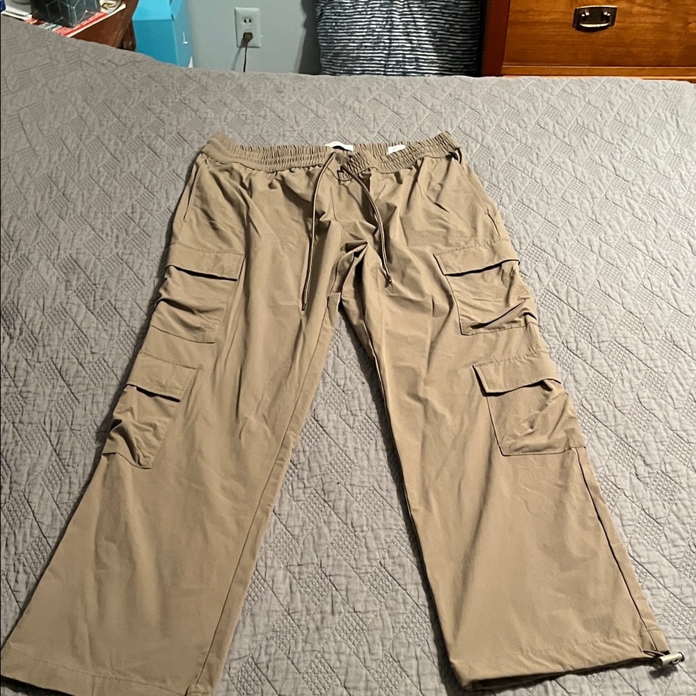 PacSun Khaki Cargo Pants for Men